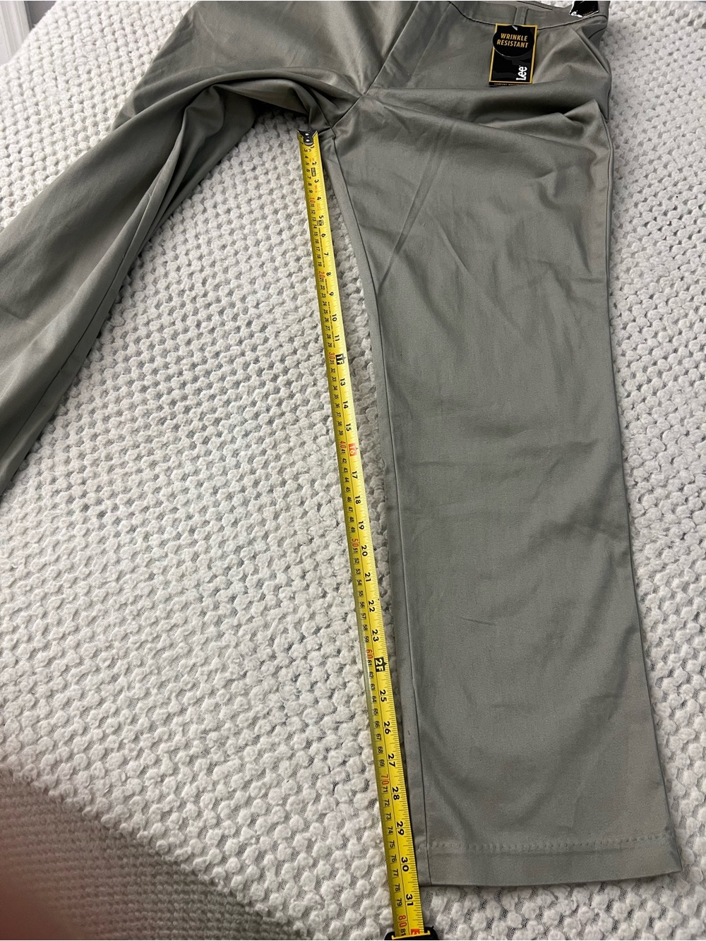Lee Men's Classic Straight Fit Pants - Sage Green 16- MD - Picture 3 of 8